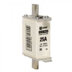 Плавкая вставка ППН-33 100/ 25А габарит 00С EKF PROxima fus-33/100/25