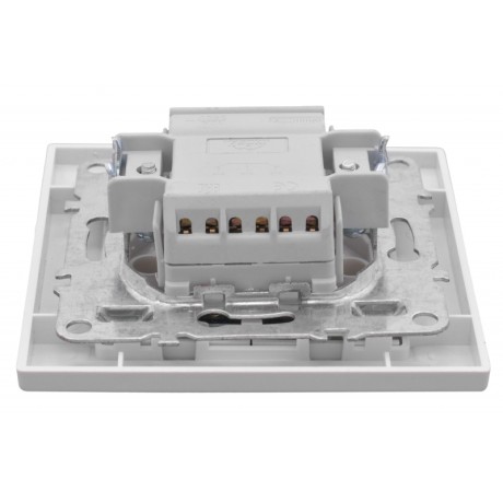 Минск Выключатель 2-клавишный СП с индикатором,10А, белый EKF Basic ERV10-123-10