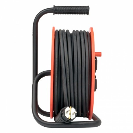 Удлинитель на катушке Атлант 2.0 4 гнезда 40м с заземлением КГ 3*1,5 16А/3,5кВт IP44 PROxima EKF UKA02-16-315R-4-40-IP44