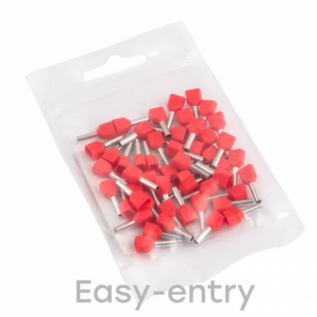 Наконечник штыревой втулочный изолированный НШвИ(2) 1,0-8 (50шт.) EKF PROxima nhvi2-1.0-8