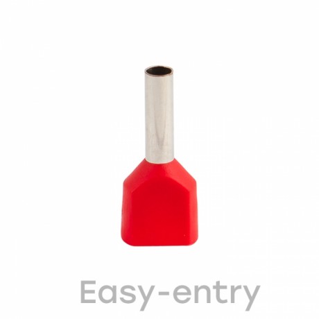 Наконечник штыревой втулочный изолированный НШвИ(2) 1,0-8 (50шт.) EKF PROxima nhvi2-1.0-8