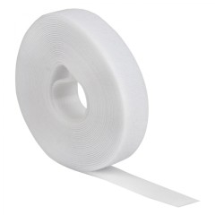 Хомут-липучка 20 мм (5м ролл) белый EKF PROxima hlft-2-w