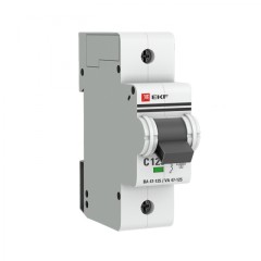 Автоматический выключатель 1P 125А (C) 15кА ВА 47-125 EKF PROxima mcb47125-1-125C