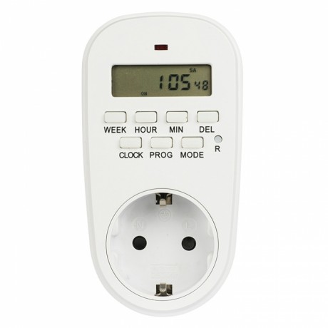 Розеточный электронный таймер SAT-20p 16A недельный EKF PROxima SAT-20p