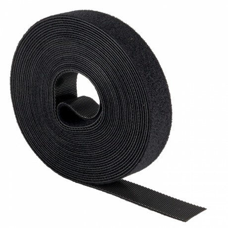 Хомут-липучка 20 мм (5м ролл) черный EKF PROxima hlft-2-b