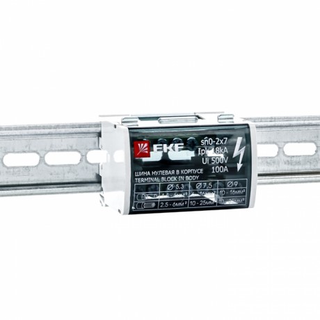 Шина нулевая в корпусе (2х7) EKF PROxima sn0-2x7