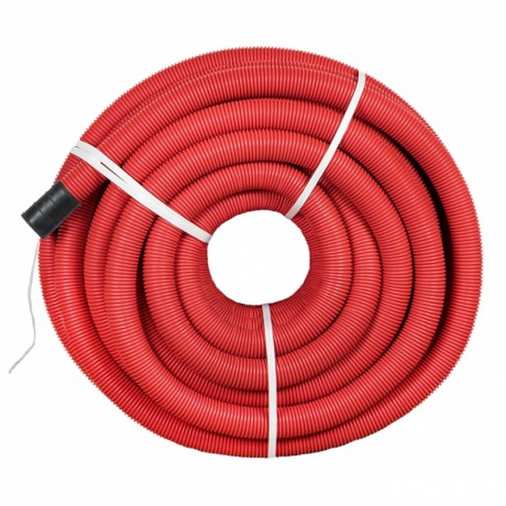 Труба гофр. двустенная ПНД/ПНД гибкая с протяжкой d75 мм (50 м) красная EKF-Plast tg2st-75-50m
