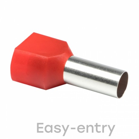 Наконечник штыревой втулочный изолированный НШвИ(2) 10,0-14 (50шт.) EKF PROxima nhvi2-10,0-14