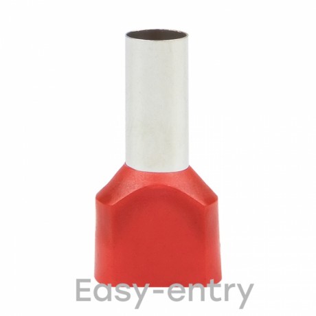 Наконечник штыревой втулочный изолированный НШвИ(2) 10,0-14 (50шт.) EKF PROxima nhvi2-10,0-14