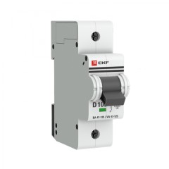 Автоматический выключатель 1P 100А (D) 15кА ВА 47-125 EKF PROxima mcb47125-1-100D