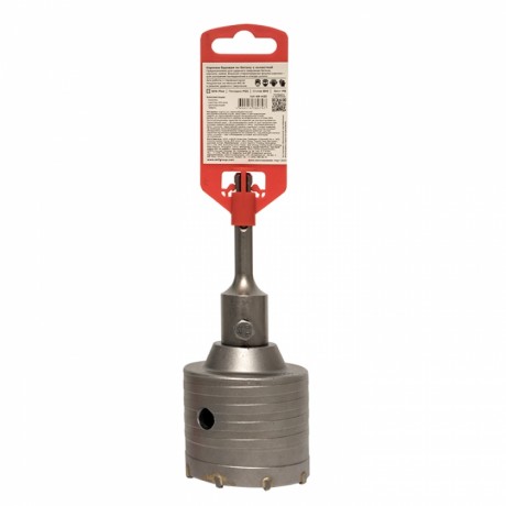 Коронка буровая по бетону с оснасткой TCT-68 М22 SDS-plus EKF Master tct-68-m22