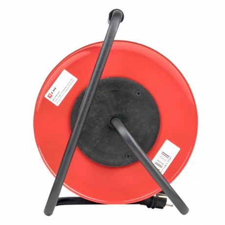 Удлинитель на катушке Гефест 2.0 4 гнезда 40м с заземлением и предохранителем КГ 3*2,5 16А/3,5кВт PROxima UKG02-16-R325-4-40