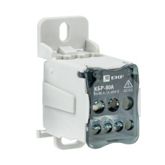Блок распределительный КБР на DIN-рейку и монтажную панель 80A EKF PROxima plc-kbr80