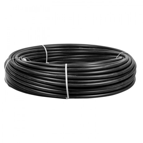 Труба гладкая ПНД жесткая d20 мм (100 м) черная EKF-Plast tpndg-20