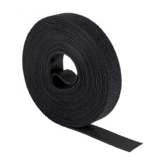 Хомут-липучка 16 мм (5м ролл) черный EKF PROxima hlft-1-b