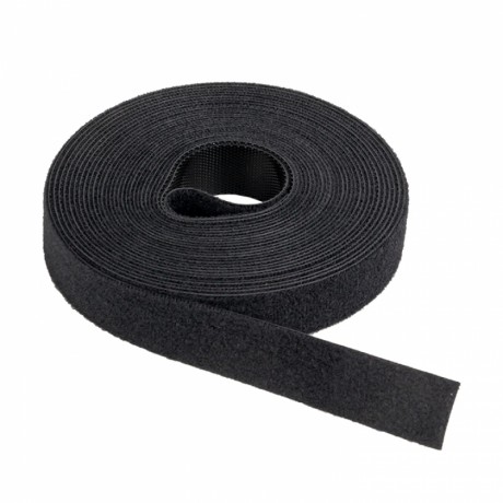 Хомут-липучка 16 мм (5м ролл) черный EKF PROxima hlft-1-b