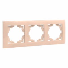 Валенсия Рамка 3-местная черная EKF EWM-G-303-20