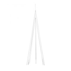 Мачта молниеприемная L=8м, D=40мм (+ коробка с растяжками) AL/NI EKF PROxima lp-l8000