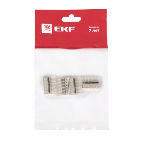 Клемма СМК 2273-245 (с пастой) 5 отверстий 0,5-2.5мм2 (4шт.) EKF PROxima plc-smk-2273-245r