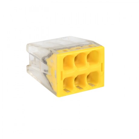 Клемма СМК 2273-246 (с пастой) 6 отверстий 0,5-2.5мм2 (4шт.) EKF PROxima plc-smk-2273-246r