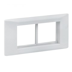 Рамка+суппорт 4 модуля (2 поста) для парапетного кабельного канала EKF C-Line sup-4-105-50