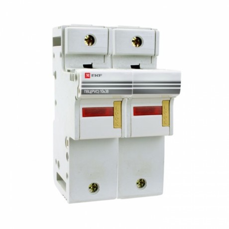 Предохранитель-разъединитель для ПВЦ 10x38 2P (с индикацией) EKF PROxima pr-10-38-2