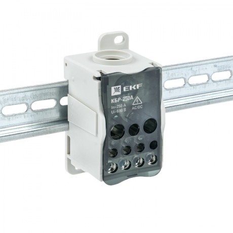 Блок распределительный КБР на DIN-рейку и монтажную панель 250A EKF PROxima plc-kbr250