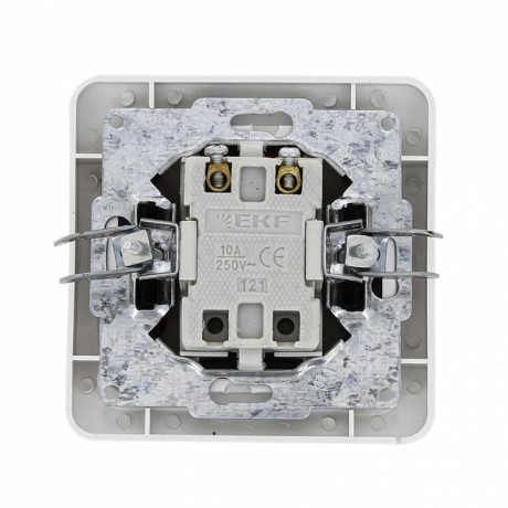 Лондон Выключатель 1-клавишный с индикатором 10А белый EKF PROxima EEV10-121-10