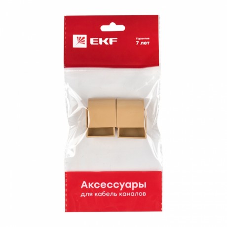Заглушка (25х16) (4 шт) светлое дерево EKF-Plast ecl-25-16x4