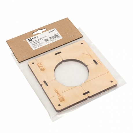 Шаблон для подрозетников c 1 отв. диам. 72 мм EKF Expert sh-d72-1