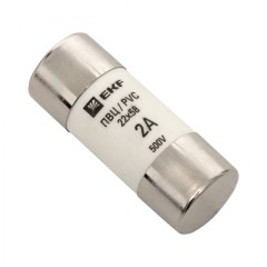 Плавкая вставка цилиндрическая ПВЦ (22х58) 2А EKF PROxima pvc-22x58-2