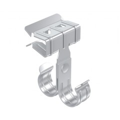 Зажим балочный 8-14 мм под трубу двойной 20 мм EKF PROxima ZB8-14-Tr20W