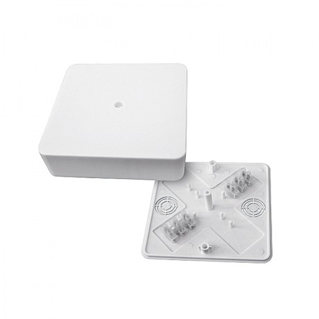 Коробка разветвительная КМР-030-032кг наружная (100х100х28) белая с клеммником EKF PROxima plc-kmr-030-032kg