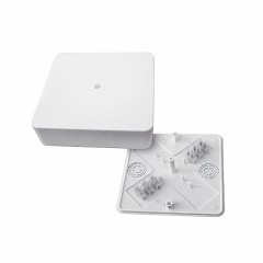 Коробка разветвительная КМР-030-032кг наружная (100х100х28) белая с клеммником EKF PROxima plc-kmr-030-032kg