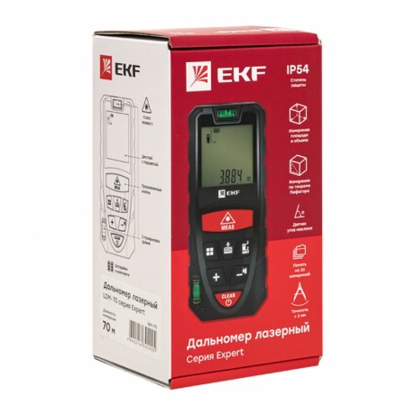 Дальномер лазерный LDM-70 (70 м) EKF Expert ldm-70