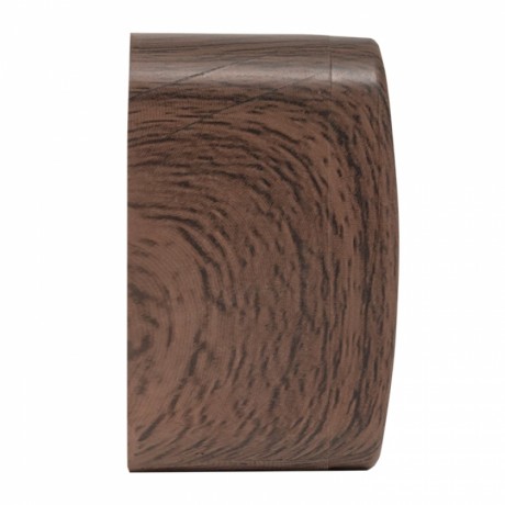 Розетка TV 1-местная ОП Минск 75Ом 5-862МГц тёмное дерево EKF EGA00-027-40