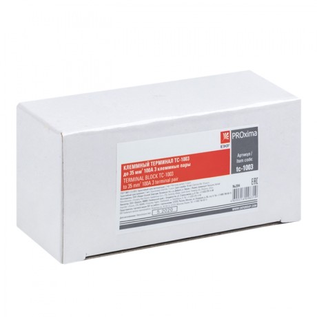 Терминал клеммный TC-1003 до 35 мм2 100A 3 клеммных пар EKF PROxima tc-1003