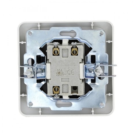 Лондон Выключатель проходной 1-клавишный 10А белый EKF PROxima EEV10-025-10