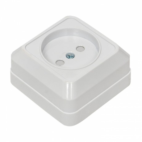 Розетка 1-мест. 10А б/з бел. с защ. штор. Рим EKF PROxima ENR10-022-100