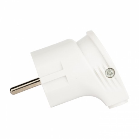 Вилка угловая с/з бел. 16А 250В EKF PROxima AVY16-10