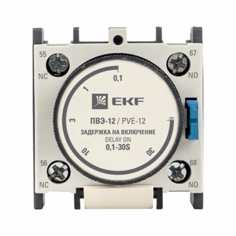 Приставка выдержки времени включения ПВЭ-12 0,1-30сек NO+NC EKF PROxima ctr-st-12