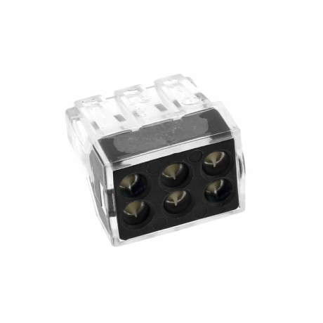 Строительно-монтажная клемма СМК 773-106 6 отверстий 1,0-2,5мм2 (4шт.) EKF PROxima plc-smk-106r