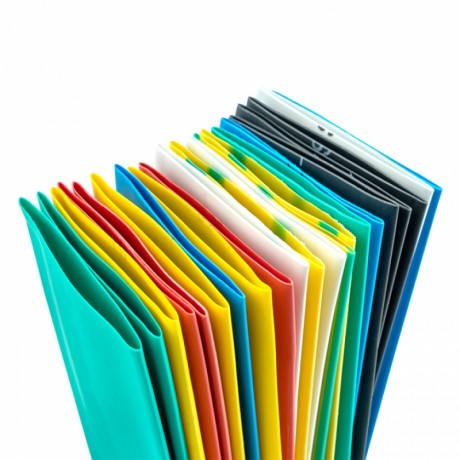 Термоусаживаемая трубка ТУТ нг 30/15 набор:7 цветов по 3шт. 100мм. EKF PROxima tut-n-30