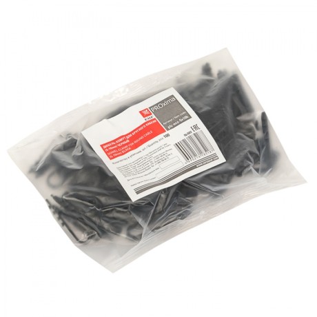 Дюбель-хомут для круглого кабеля (5-10мм) черный (100шт.) EKF PROxima plc-ncc-5x10b