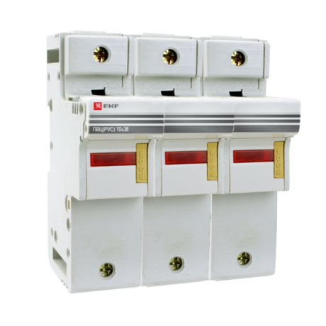 Предохранитель-разъединитель для ПВЦ 10x38 3P (с индикацией) EKF PROxima pr-10-38-3