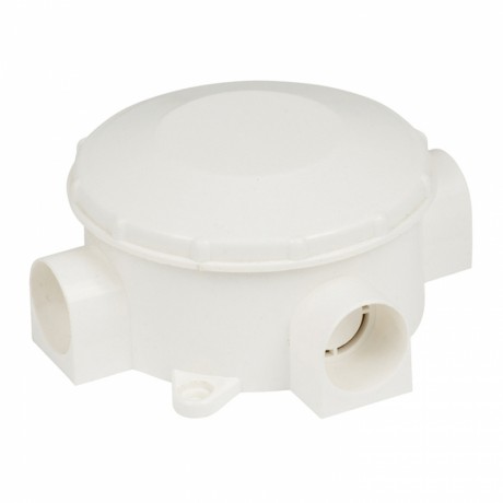 Коробка распаячная КМР-040-040 трехрожковая белая (70х35) EKF PROxima plc-kmr-040-040