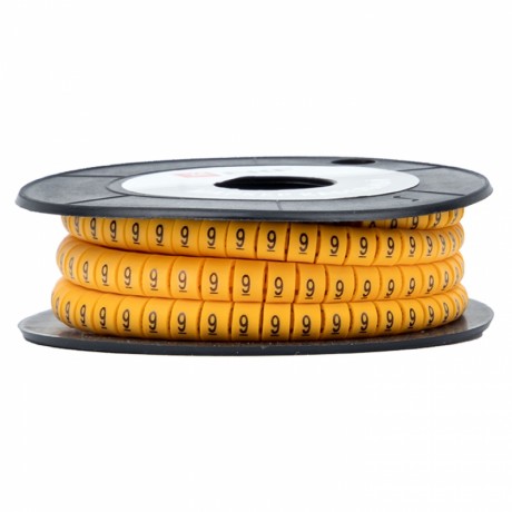 Маркер кабельный 2,5 мм2 9 (1000 шт.) (ЕС-1) EKF PROxima plc-KM-2.5-9