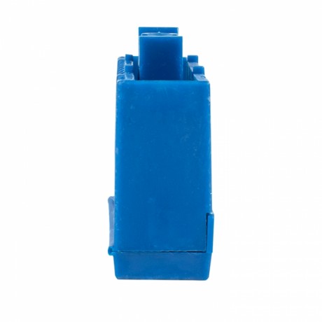 Шина 0 N (6х9мм) 10 отверстий латунь синий изолированный корпус на DIN-рейку EKF PROxima sn0-63-10-ib