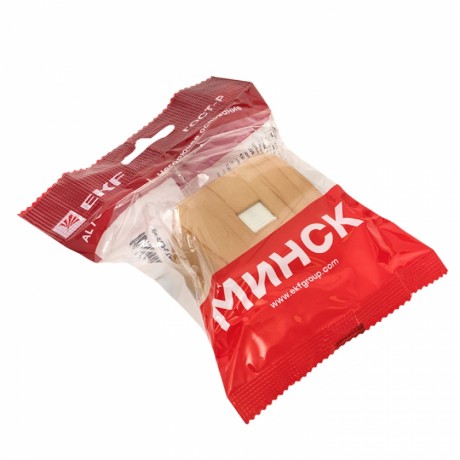 Розетка Phone 1-местная ОП Минск светлое дерево EKF EGT01-034-30