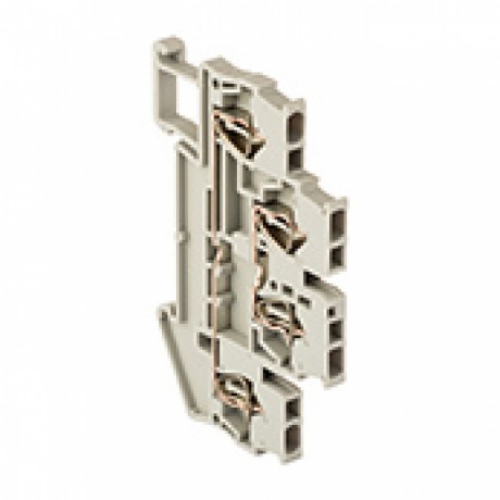 Колодка клеммная пружинная двойная JXB-ST-1.5 17.5А серая EKF PROxima plc-jxb-st-1.5-4-2